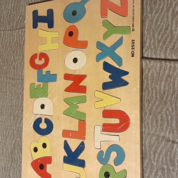 Wooden ABC vintage puzzle - Picture 1 of 3